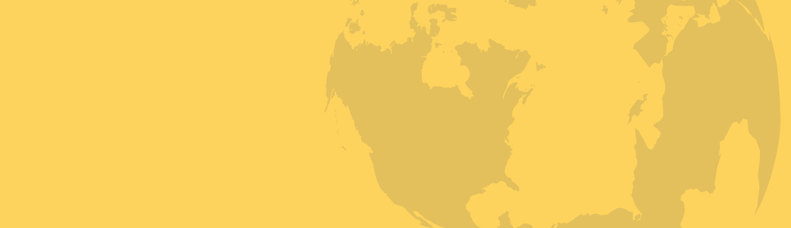 Minimalistic golden-yellow world map on a plain background, representing Delta Scientific's global reach in high-security solutions and services.