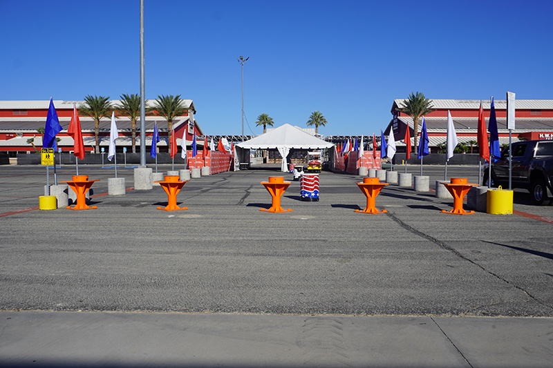 Delta Scientific's TB100 Portable Bollards at Antelope Valley Fair