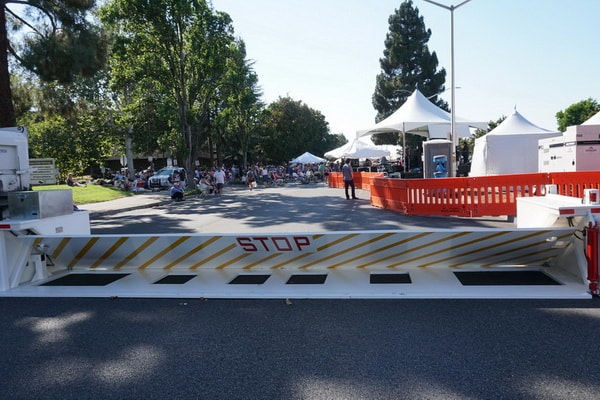 MP5000 Portable Barrier Event Security Freemont Street Festival | Delta Scientific