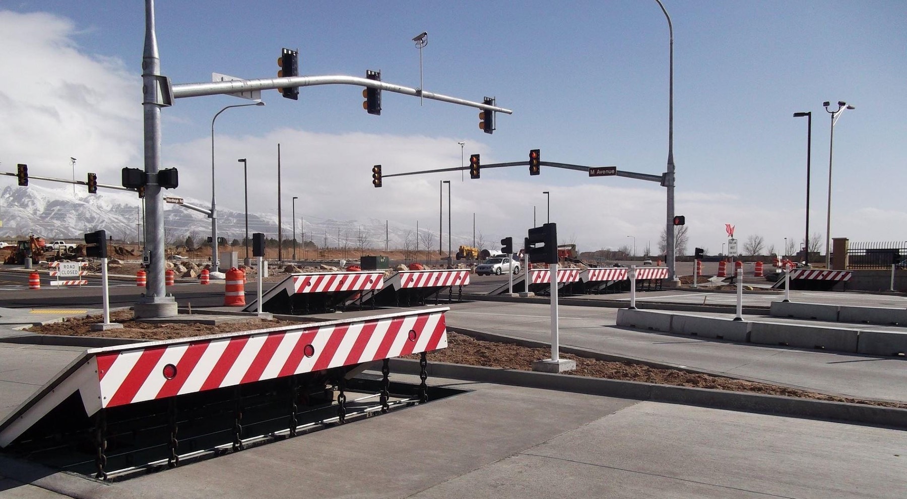 Traffic Control Ahead Sign