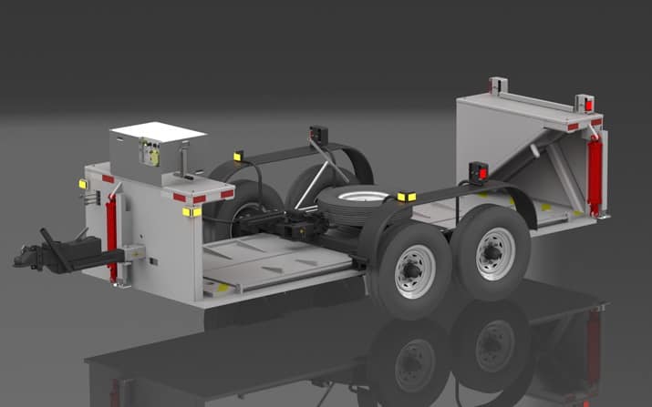 MP500 Portable Event Barrier Drawing | Delta Scientific Corporation