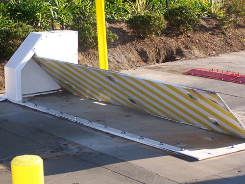 TW2015 Parking Lot Barricades LAX Car Rental Los Angeles | Delta Scientific Corporation