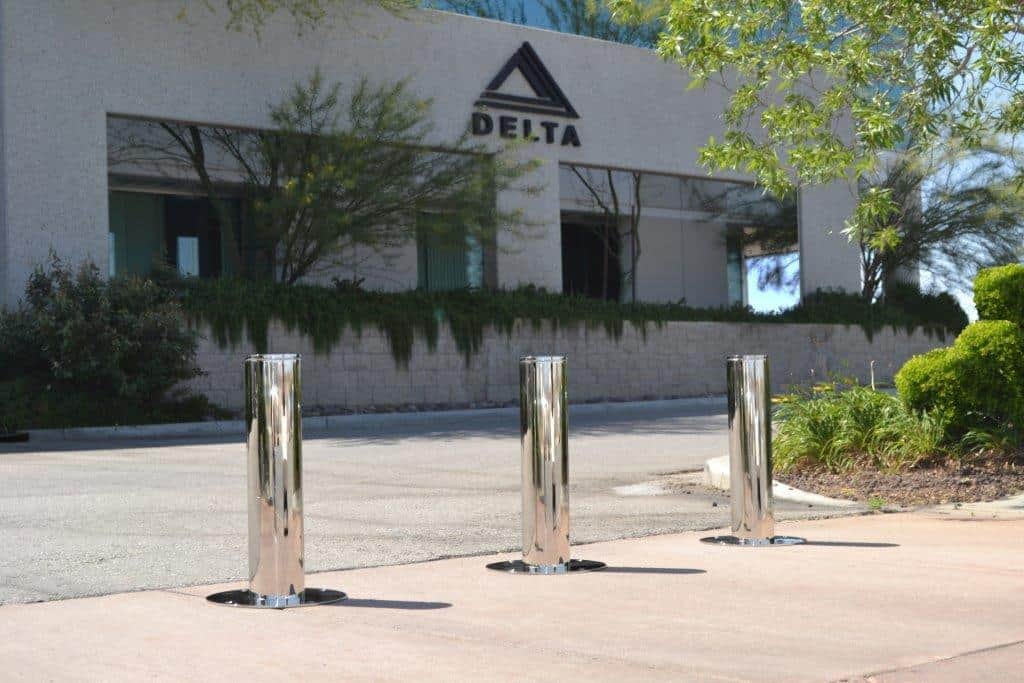 Delta Scientific uses many bollard types to help protect buildings and pedestrians.