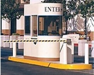 Glass to Glass Corner Parking Lot Booths | Delta Scientific 