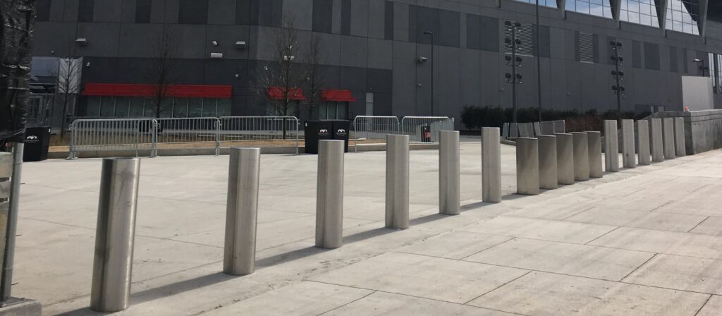 High Security Bollards DSC720 Mercedes Benz Stadium | Delta Scientific