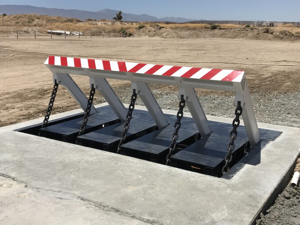 Delta Scientific DSC550 Shallow Foundation Open-Frame Barricade Pre-Test No Truck