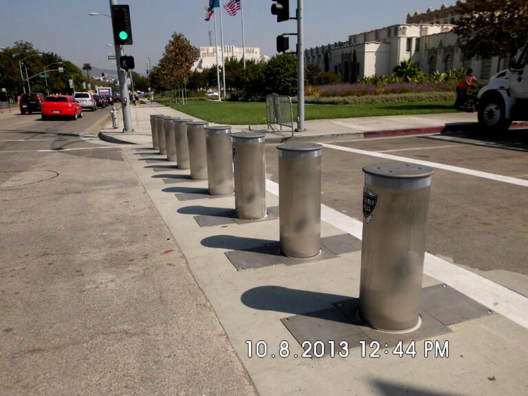 Properly installed bollards increase safety.
