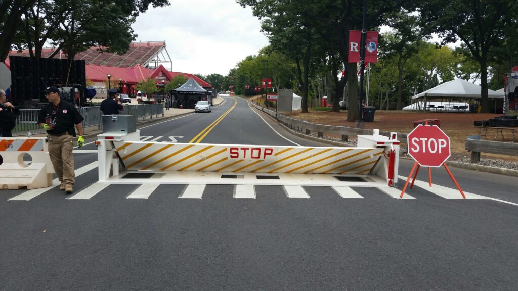 Where should I have a rising barricade?