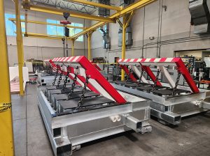 The interior of delta scientific's The interior of delta scientific's shop, where its products are manufactured in-house